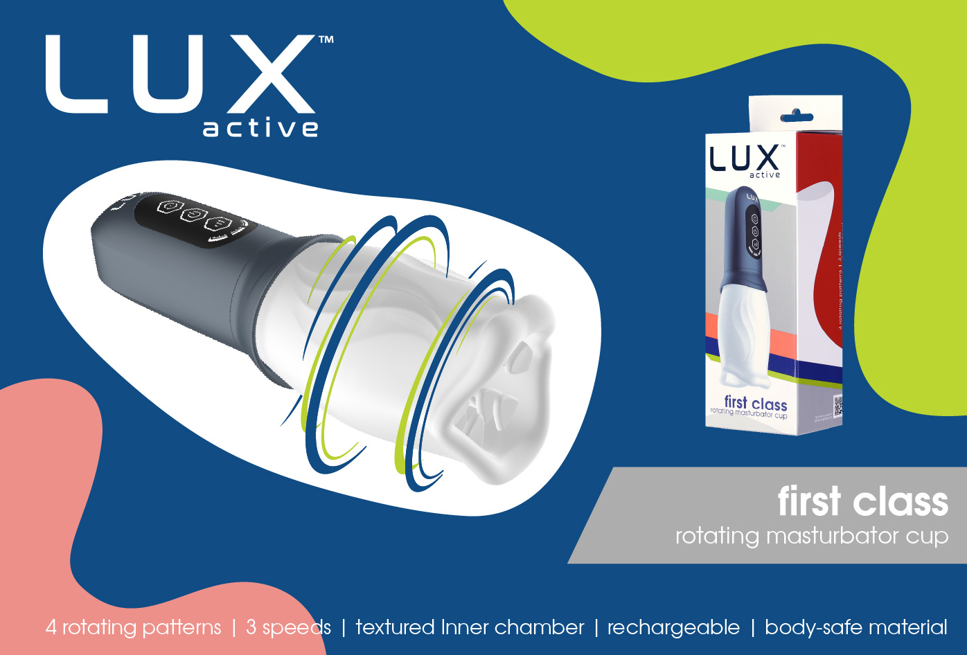  LUX™ Active First Class Rotating Masturbator Cup 